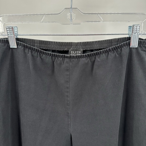 Eileen Fisher Women S Designer Business Straight Leg Zip Up Black Dress Pants - Picture 4 of 8